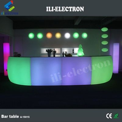 Plastik renkli aydınlatılmış modern ev mini bar tezgahı tasarımı satılıyor