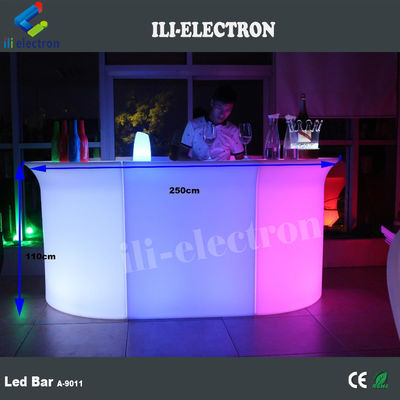 Şarj edilebilir plastik taşınabilir LED bar masası