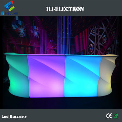 Dalga şekli Işıklı LED Bar Çekmece, Dışarıda Işıklı Bar Masası Su geçirmez