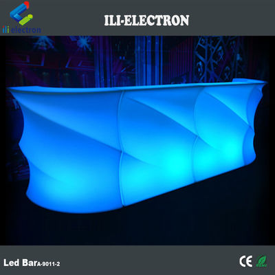 Dalga şekli Işıklı LED Bar Çekmece, Dışarıda Işıklı Bar Masası Su geçirmez