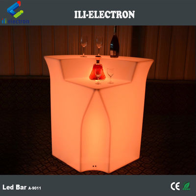 Parlak kokteyl masası / parlak mobil kokteyl bar tezgahı / LED taşınabilir kokteyl barı