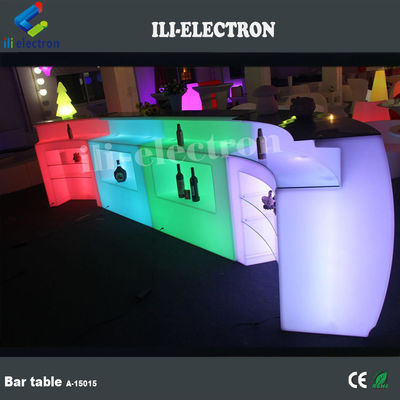 Ticari Plastik Modern Restoran LED Bar Masası CE ROHS UL