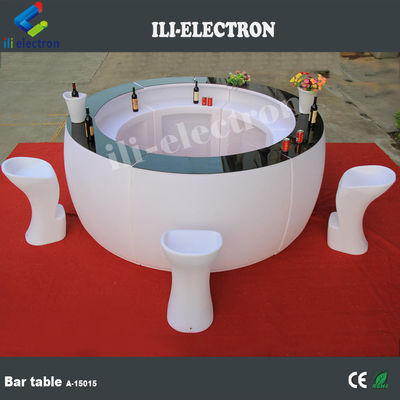 Ticari Plastik Modern Restoran LED Bar Masası CE ROHS UL