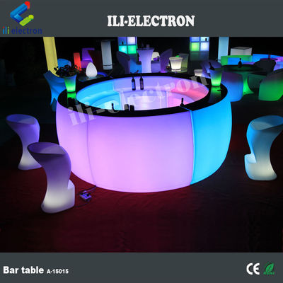 Ticari Plastik Modern Restoran LED Bar Masası CE ROHS UL