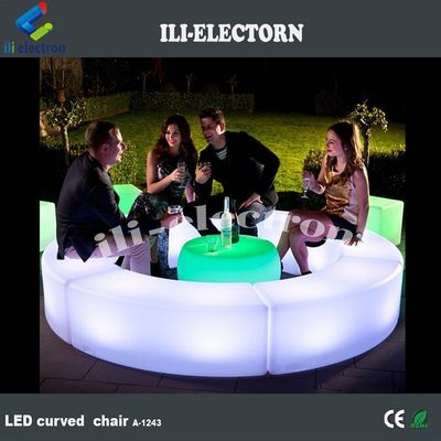 Elektronik poker masası sandalyesi parlak masa LED mobilya seti