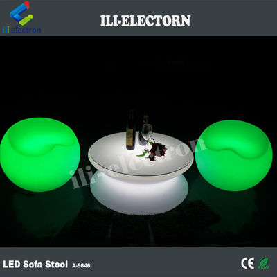 Bahçe barı Plastik LED Light Up Mobilya taburesi su geçirmez