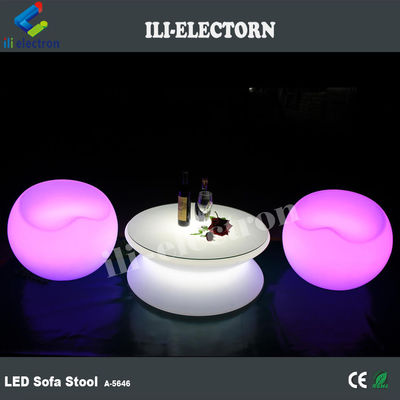 Bahçe barı Plastik LED Light Up Mobilya taburesi su geçirmez