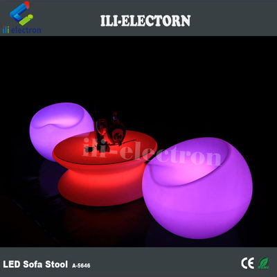 Bahçe barı Plastik LED Light Up Mobilya taburesi su geçirmez