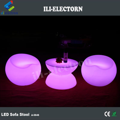Bahçe barı Plastik LED Light Up Mobilya taburesi su geçirmez