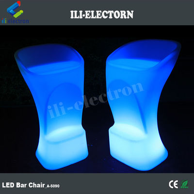 RGB renkli modern tasarım led aydınlatılmış bar sandalyesi