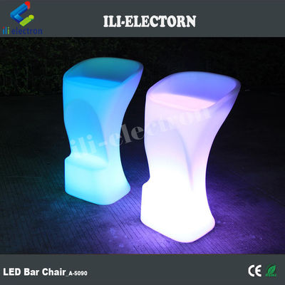 RGB renkli modern tasarım led aydınlatılmış bar sandalyesi