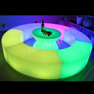 Renk Değişen LED Parlama Mobilya, Şarj edilebilir LED Lounge Sandalye OEM