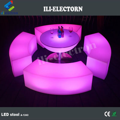 Renk Değişen LED Parlama Mobilya, Şarj edilebilir LED Lounge Sandalye OEM