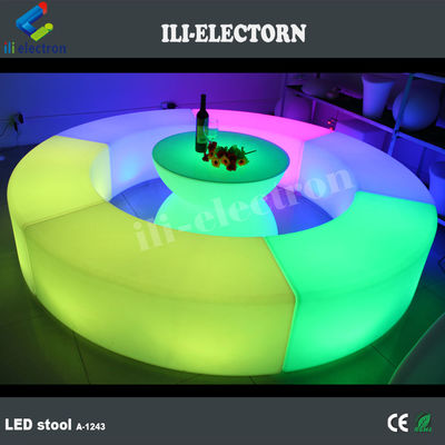 Renk Değişen LED Parlama Mobilya, Şarj edilebilir LED Lounge Sandalye OEM