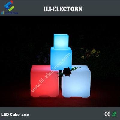 Işıklı LED küp tabure küp sandalye