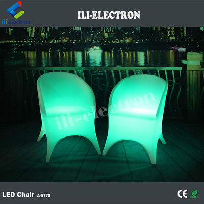 Modern Glow LED Light Up Sandalyeleri 16 Renk Değişen Gece Kulübü Barı