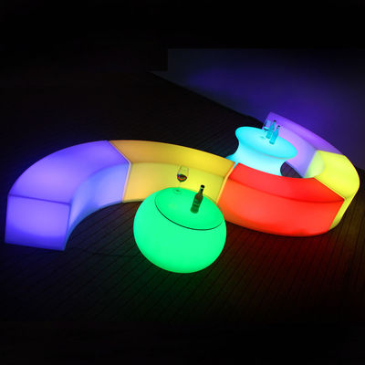 uzaktan kumanda açık plastik LED sihirli ışıklar tabure koltuğu