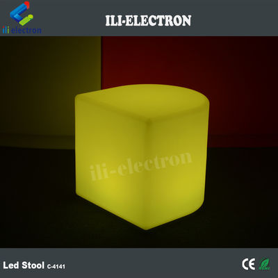 Parlak şarj edilebilir plastik LED ışık sandalyeleri