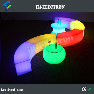 Akıllı LED dış mekan mobilyaları LED eğri tabure