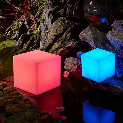 Uzaktan Kumanda LED Küp Gece Işığı RGB Renk Değişimi Akü Şarj edilebilir