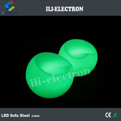 Plastik LED bar sandalyesi parlak tabure