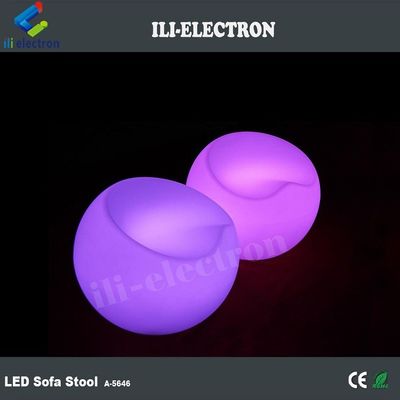 Plastik LED bar sandalyesi parlak tabure