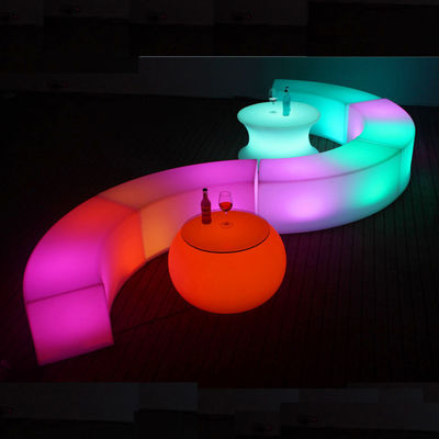 Ticari Eğimli LED Bar Mobilyaları Dış Bahçe Taşları