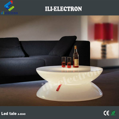 Modüler Renk Değiştiren Puff Sandalye Plastik Salon Mobilyaları LED Işıklandırma Kanepe