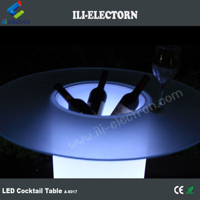 Dışarıda Yüksek Alt Patio Işığı LED Buz Kovası Cruiser Masa