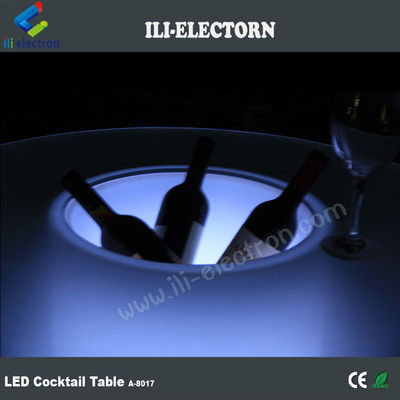 Dışarıda Yüksek Alt Patio Işığı LED Buz Kovası Cruiser Masa