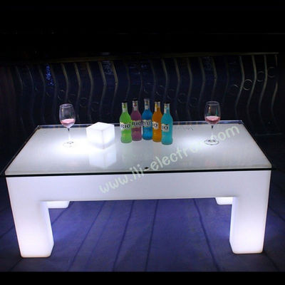 Gece kulübü / parti bahçesi / KTV / lobisi için RGB uzaktan kumanda kare LED parlak masa
