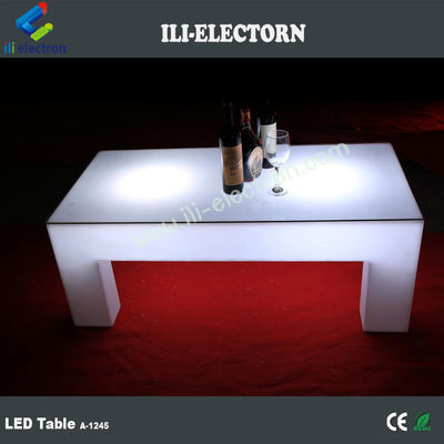 Gece kulübü / parti bahçesi / KTV / lobisi için RGB uzaktan kumanda kare LED parlak masa