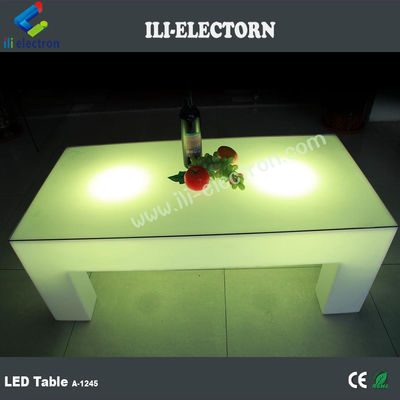 Gece kulübü / parti bahçesi / KTV / lobisi için RGB uzaktan kumanda kare LED parlak masa