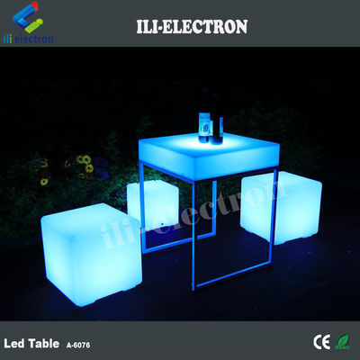 RGB renkli modern tasarım gece kulübü için aydınlatılmış led masa