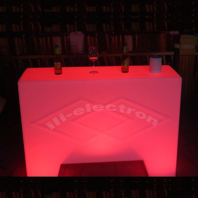 Renk Değişen Plastik Led Taşınabilir Bar Masası Farklı kumanda