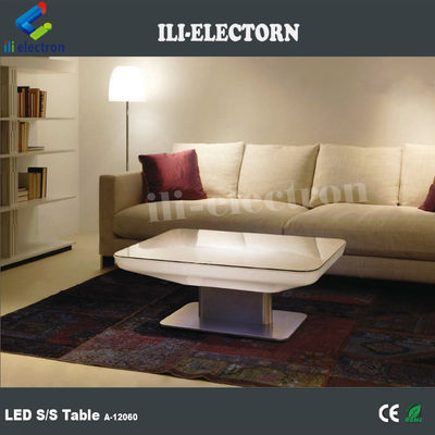 Otel Villa için LED Mobilya Plastik Parlak Bar Masası