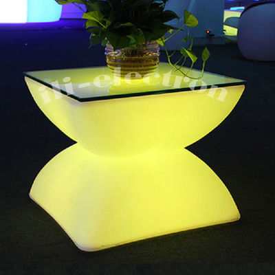 parlak LED bar masası led plastik otel kahve masası