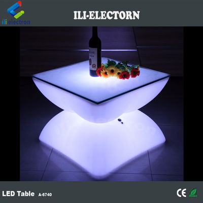 parlak LED bar masası led plastik otel kahve masası