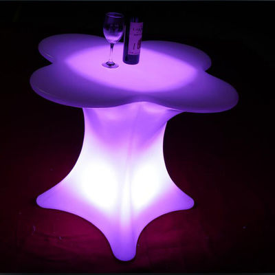 Çiçek şeklinde aydınlatılmış masa led bar mobilyaları