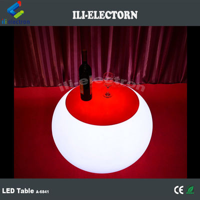 Yeniden şarj edilebilir plastik Yıldızlı LED yuvarlak kahve masası