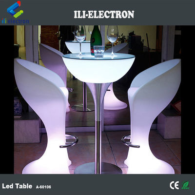 Parlak gece kulübü mobilyaları aydınlatılmış led bar masası