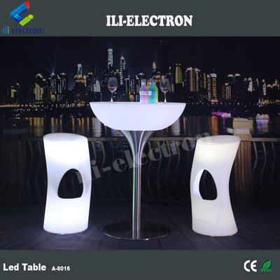 Parlak gece kulübü mobilyaları aydınlatılmış led bar masası