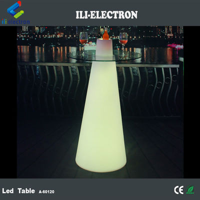 RGB Renk Değiştirme LED Bar Masası, Modern Parlak Kokteyl Masası