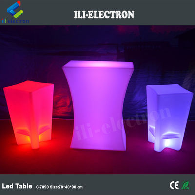 Su geçirmez LED masa ışığı masa bar mobilyaları LED kahve masası