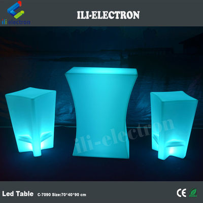 Su geçirmez LED masa ışığı masa bar mobilyaları LED kahve masası
