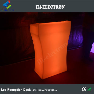 Dış mekan etkinlikleri için plastik led taşınabilir resepsiyon masası
