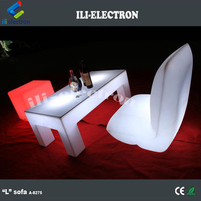 lüks plastik led L şeklinde kanepe sandalyesi