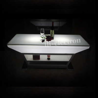 PE plastik LED parlak bar masası/ oturma masası/ oturma odası masası