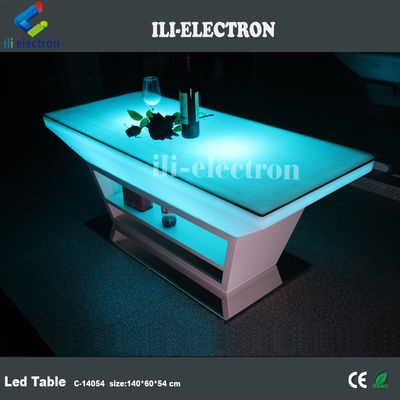 PE plastik LED parlak bar masası/ oturma masası/ oturma odası masası