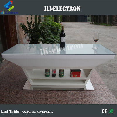 PE plastik LED parlak bar masası/ oturma masası/ oturma odası masası